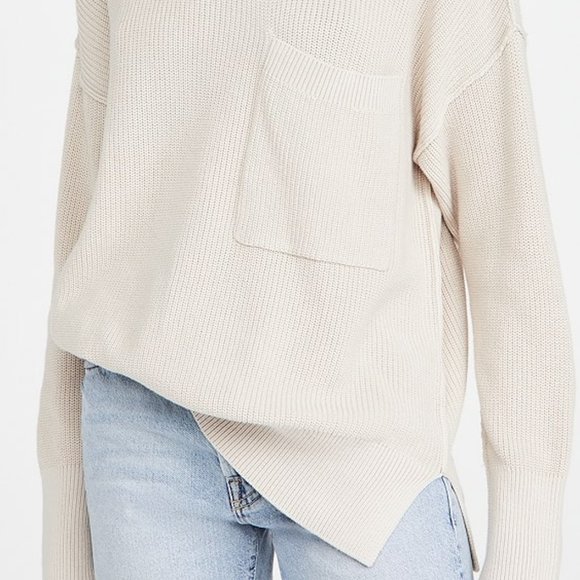 PISTOLA DENIM Darya Oversized Crewneck Pullover in Dove Size S (NEW WITH TAGS) - Picture 3 of 7